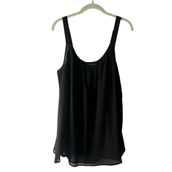 Lane Bryant Black Straight Hem Cami With Grosgrain Ribbon Straps Size 18/20 NEW - Picture 4 of 9